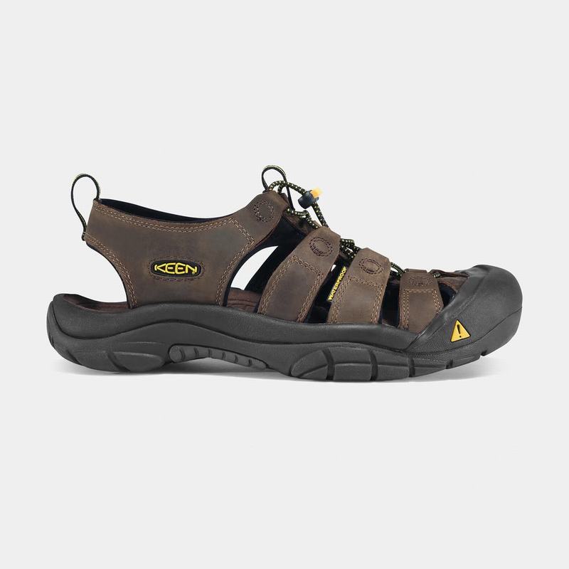 Keen Newport Mens Sandals Chocolate/Black Online (6895-TEYOB)